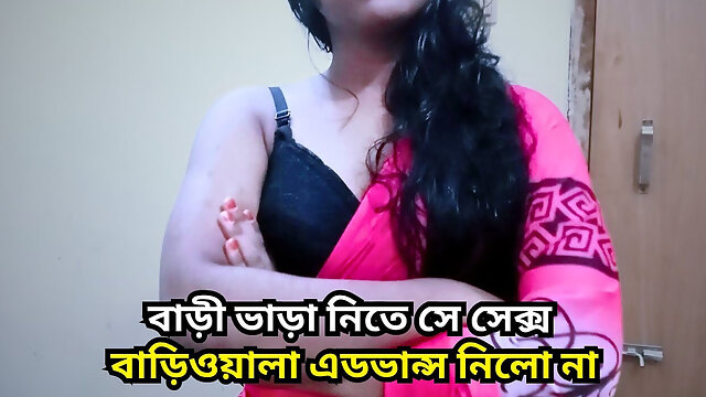 She Gave Me Advance Payment for Renting a House by Having Sex. I Fucked My Tenet with Big Cock