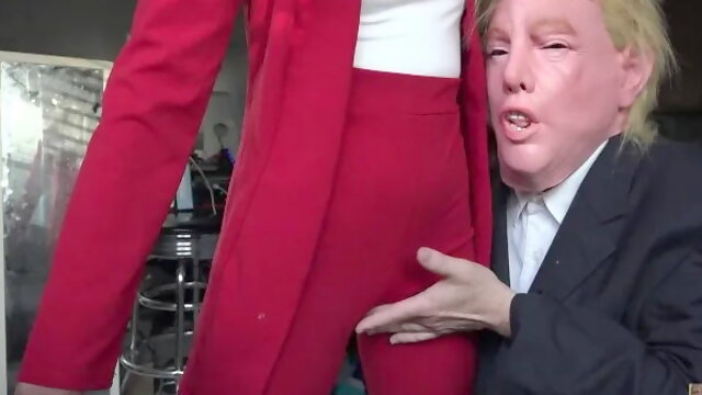 President Grabs Pussy. Reporter Girl Has Interest in Pussy Grabbing. Will You...