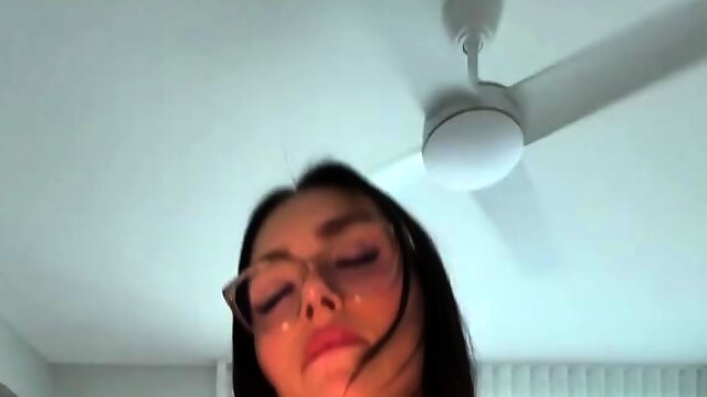 Pigtailed MILF seductress sucking and fucking POV cock
