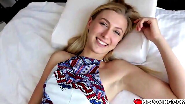 Alexa Grace swallows Ikes thick cock deep inside her mouth