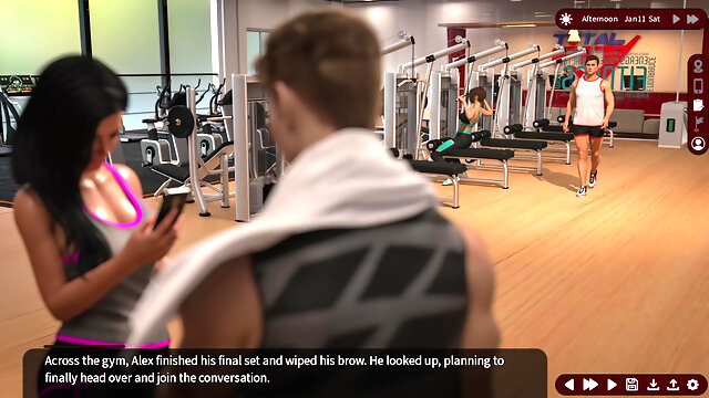 Whispers of Desire 7 Sarah and Alex Went to the Gym with Jessica