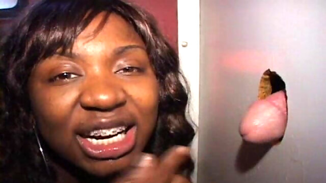 Nice Boobs Braces Black Bitch Sucks Cocks Sperm Splattered Glory Hole Whore Stripper