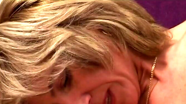 Blonde Hairy French Cougar Fucked Hard