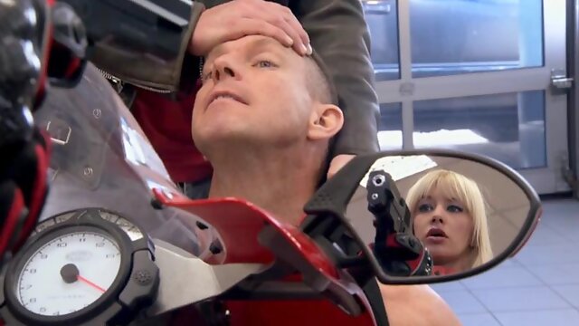 Biker Slut Rough Anal 3some