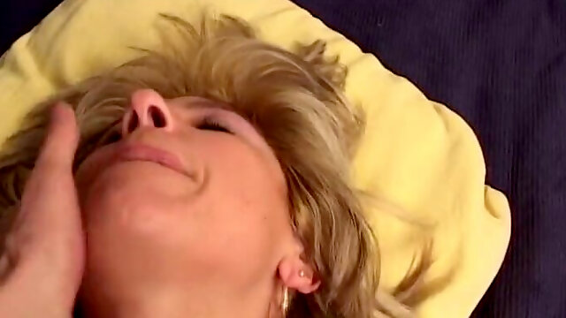 Blonde Cougar Blows Stud