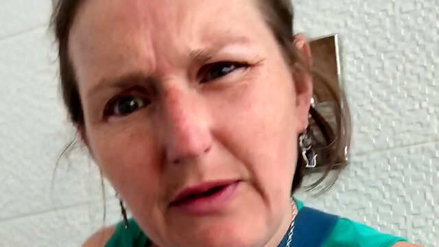 Huge Piss in Public Toilets From Rachel Wriggler, the Blue Eyed Beauty with Big Retro Bush