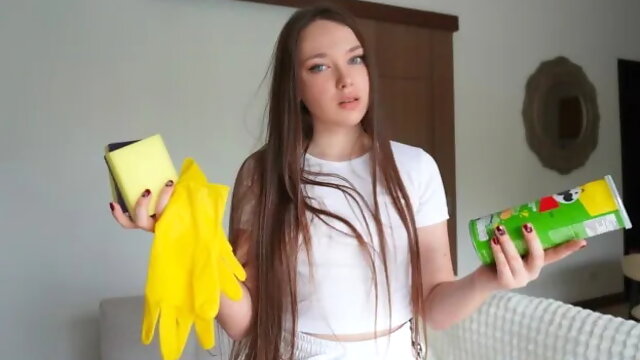 Young Stepmother Caught Stepson Making a Homemade Vagina. Handsome Hands