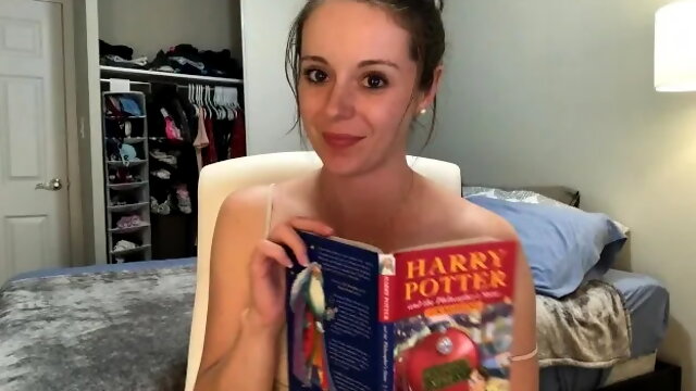 Hysterically Reading Harry Potter while Sitting on a Vibrator