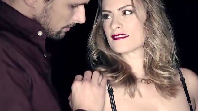 Claire Castel - Seductive Babe In Sheer Lingerie Sucks Cock In The Night Club And Gets Fucked