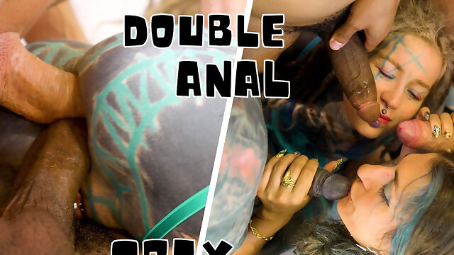 2 on 3 Anal Group Fuck with DP, Dap, Ass to Mouth and Facial Cumshots