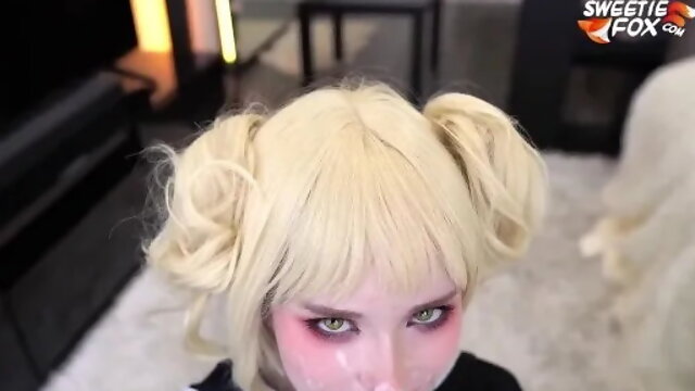 Toga Himiko Deep Sucking Big Dick until Cum on Face