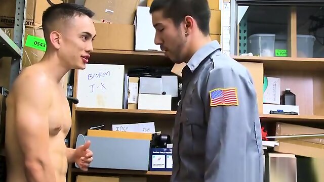 Straight Asian Perp Bareback Fucked By Gay Officer