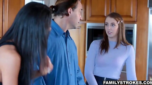 Stepdad screws her daughter-in-law hard because she asked for it