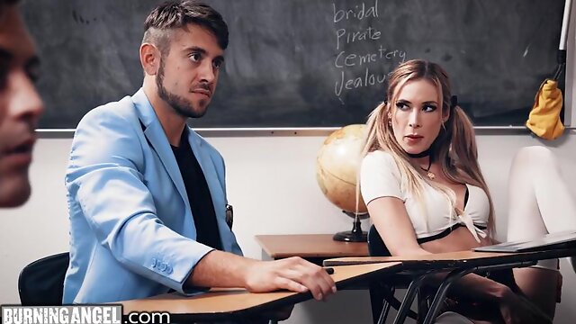 BurningAngel Horny Driving Student Can t Contain Herself, Fucks Hard With Her Teammate