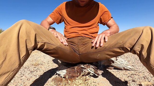 Explosions of piss while working in the desert