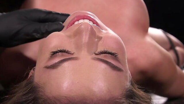 BDSM subject cant handle orgasms anymore while gets fingered