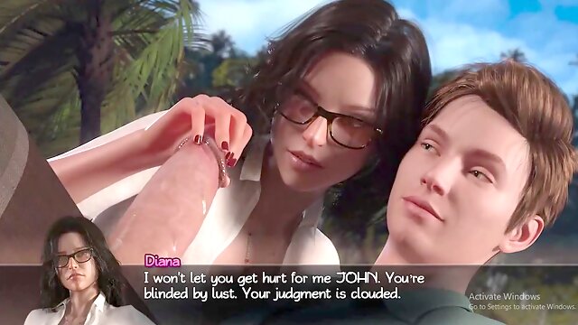 Adorable cutie in interactive porn games and animated adventures