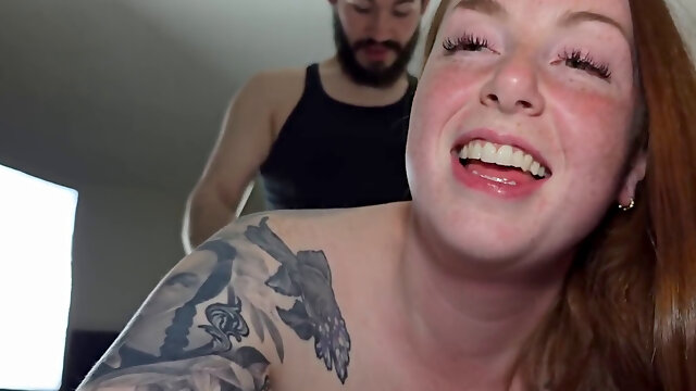 Inked-up beauty enjoying the hardest POV fucking here