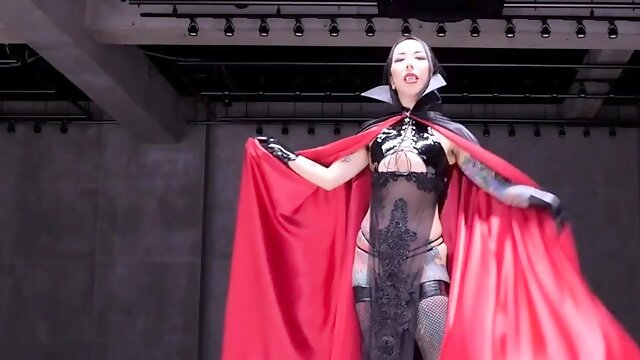 Mistress Youko - Satin Caped Succubus Joi
