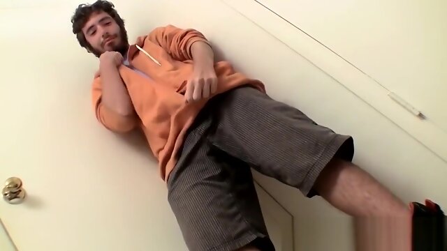 Hairy Homo Thug Massages His Balls And Jerks His Small Dick