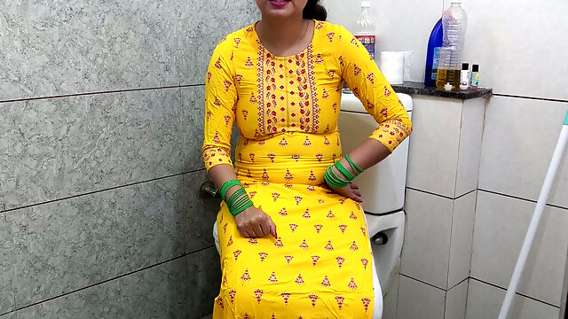 Indian Hot Step Mother Fucked Step Son Dirty in Washroom in Hindi Audio