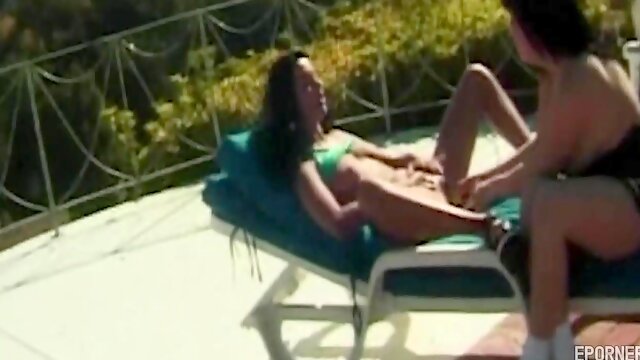 Nikita Denise and Krista Leigh get wild in lesbian action with outdoor shots