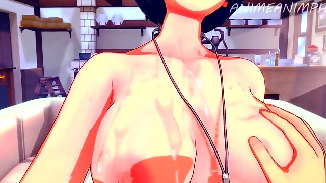 De Tsunade, Y Anko, Cachonda & Teniendo sex with a hot MILF in a homemade BDSM session