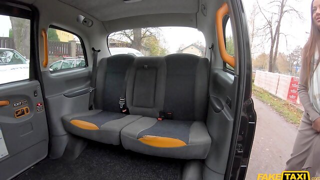British Brunettes Naughty Payment Move Fuels Taxi Heat