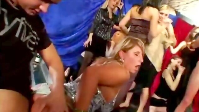 Big ass MILF gets drenched in cum during wild orgy