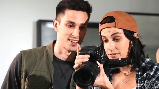 Blonde Vixen Sparks Wild Kitchen Passion in TransAngels Kinky Scene