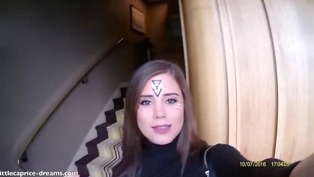 Publickick Com - Littlecaprice Blowjob Close to the Hotel-reception