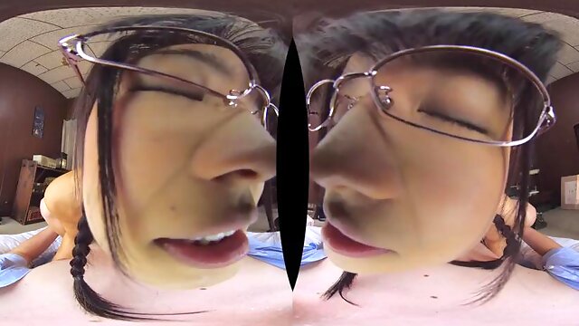 Japanese teen beauty: Blowjob, Brunette  Asian VR Porn