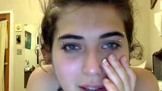 Amazing hairy Bridgette show us her bushy: Brunette, Solo  Masturbation Porn