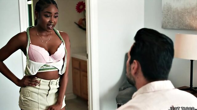 Shemale Gets Blowjob, Natural Tits, Stepdad