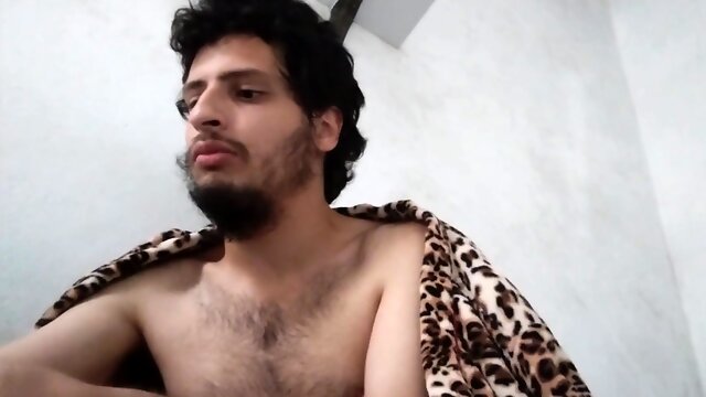 Homosexual munching bananas, man