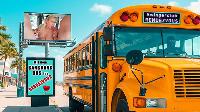 Gangbang Bus Vol. 1 - Freya Fucks a Bunch of Anoymous Guys and Drain Their Balls
