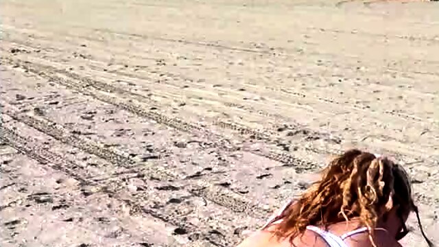 Outdoor Tgirl, Small Cock, Masturbation, Shemale, Beach, Solo