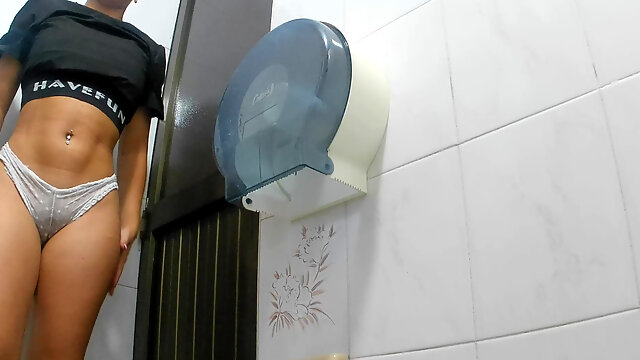 Camera Records Nurses Pissing in Public Bathroom