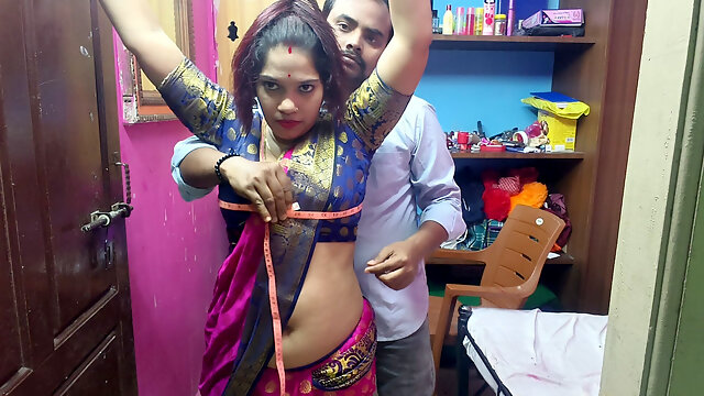 Hot Indian Wife Sex with Tailor Master XXX Video New