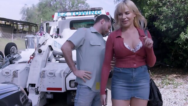 Ember Snow and Dana Dearmond share James Deens huge cock in an intense ffm threesome