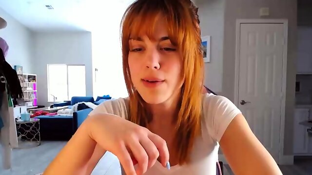 Lewd amateur brunette teen meg davis webcam masturbation