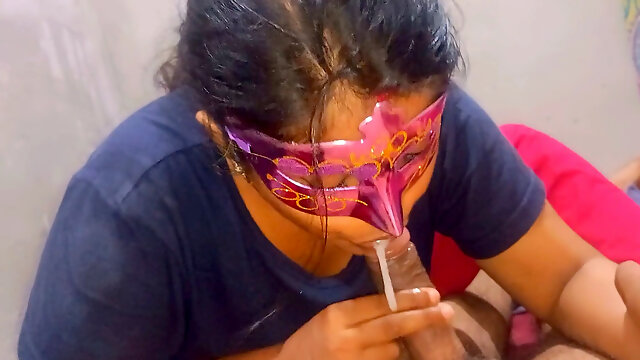 Indisch, Abspritzen Zusammenstellung, Abspritzen Im Mund