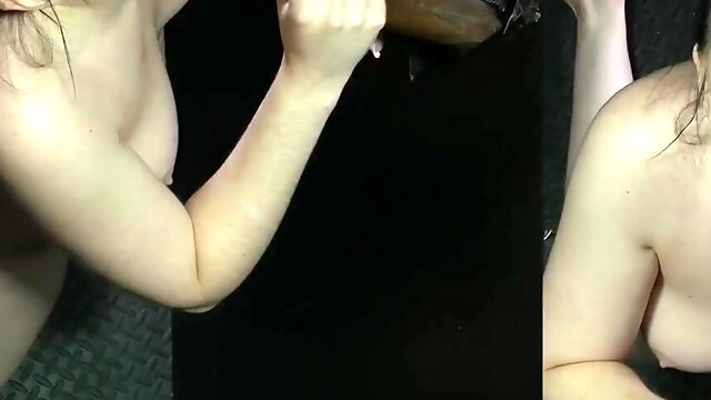 Emma Indica gets banged through a glory hole