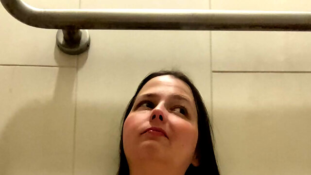 Shower Stall Session and I Cum, Maybe Twice?