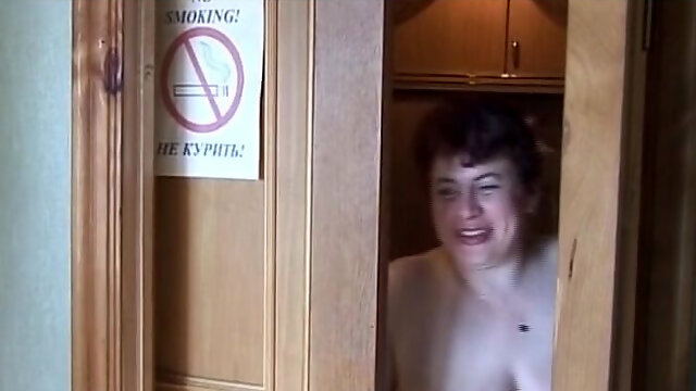 Big Booty German Granny Got Tit Fucked in Shower