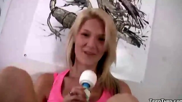 Teen-Cute teen masturbation and handjob