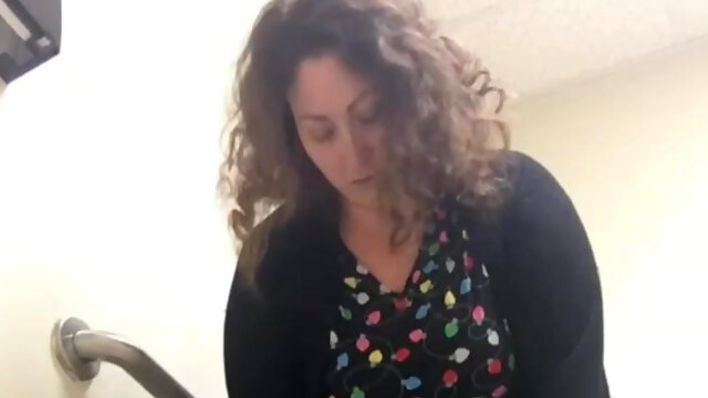 Curvy Brunette Loves Being Watched on the Toilet