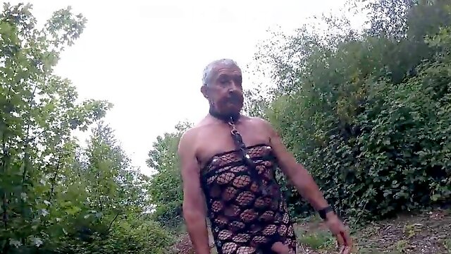 Candy H. and Ora Nova in uniforms exploring the outdoors