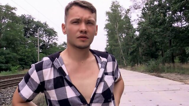 Train station tease and POV fuck with Denny and Antonin