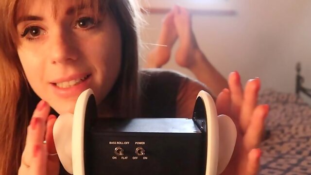 Ear licking eating in da pose asmr whispering feet: Amateur, Milf  Solo Porn